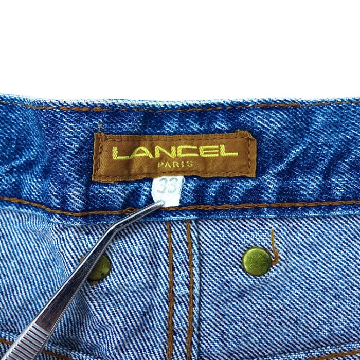 90s LANCEL ランセル XL カラー スラックス パンツ 大きめ メンズ
