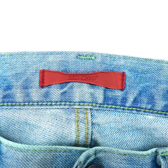 RED CARD × MEN'S MELROSE デニムパンツ 33 ブルー ペイント加工 | Vintage.City 빈티지숍, 빈티지 코디 정보