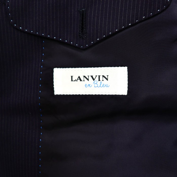 LANVIN en Bleu セットアップ スーツ 50 ネイビー ストライプ ウール 3B 日本製 | Vintage.City Vintage Shops, Vintage Fashion Trends