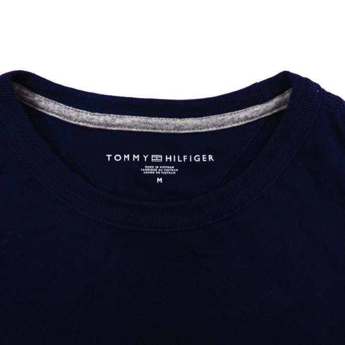 TOMMY HILFIGER ロングスリーブTシャツ M ネイビー コットン ロゴ刺繍 | Vintage.City 古着屋、古着コーデ情報を発信