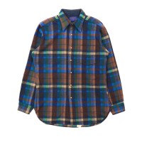 PENDLETON ネルシャツ M ブルー チェック ウール 70年代 USA製 | Vintage.City ヴィンテージ 古着