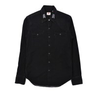 Levi's ウエスタンシャツ S ブラック コットン フェザー刺繍 | Vintage.City 빈티지숍, 빈티지 코디 정보