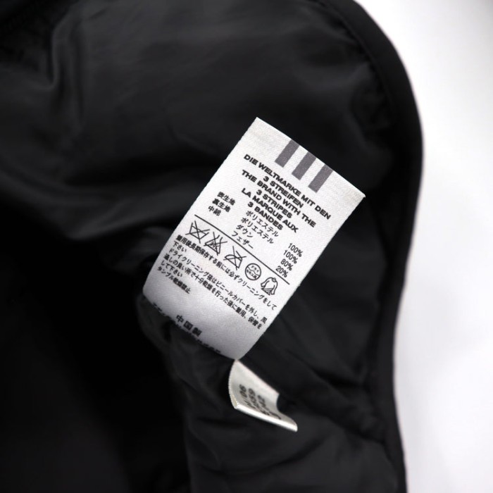 adidas ダウンジャケット M ブラック ポリエステル キルティング | Vintage.City 古着屋、古着コーデ情報を発信