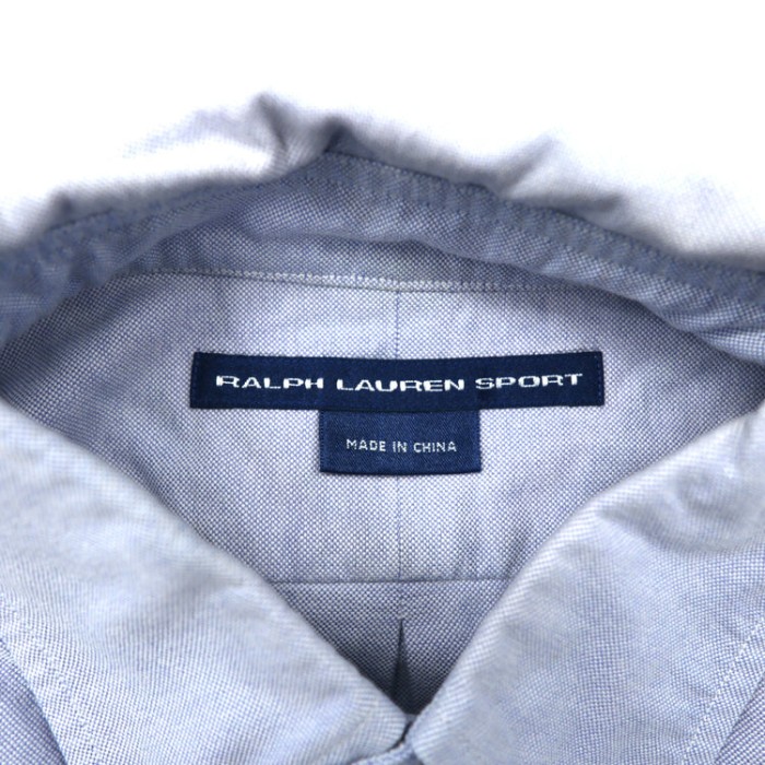 RALPH LAUREN SPORT ボタンダウンシャツ 6 ブルー コットン スモールポニー刺繍 | Vintage.City 古着屋、古着コーデ情報を発信