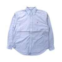 RALPH LAUREN SPORT ボタンダウンシャツ 6 ブルー コットン スモールポニー刺繍 | Vintage.City 古着屋、古着コーデ情報を発信