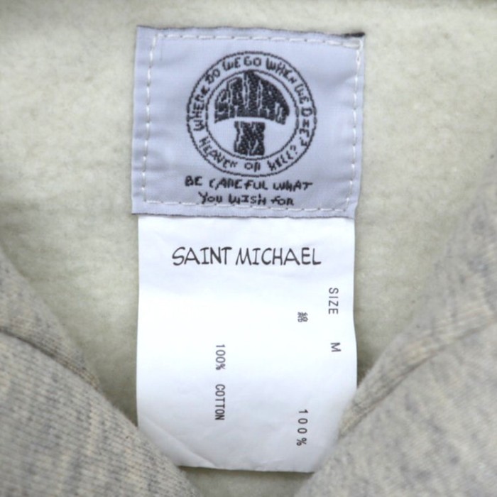SAINT MICHAEL グラフィックフーディ M グレー 21SS DRAWING HOODIE | Vintage.City 古着屋、古着コーデ情報を発信
