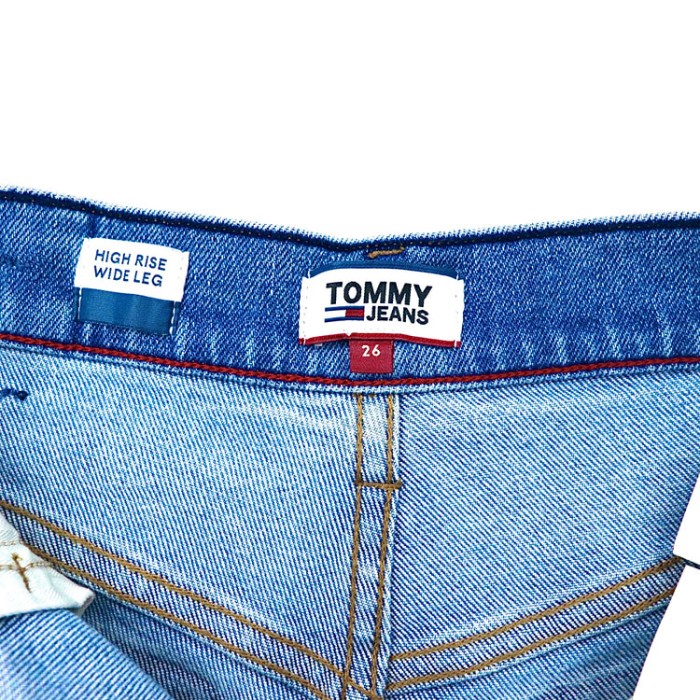 TOMMY JEANS ワイドデニムパンツ 26 ブルー HIGH RISE WIDE LEG | Vintage.City 古着屋、古着コーデ情報を発信