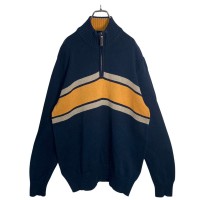 90-00s EddieBauer bi-color half zip sweater | Vintage.City ヴィンテージ 古着