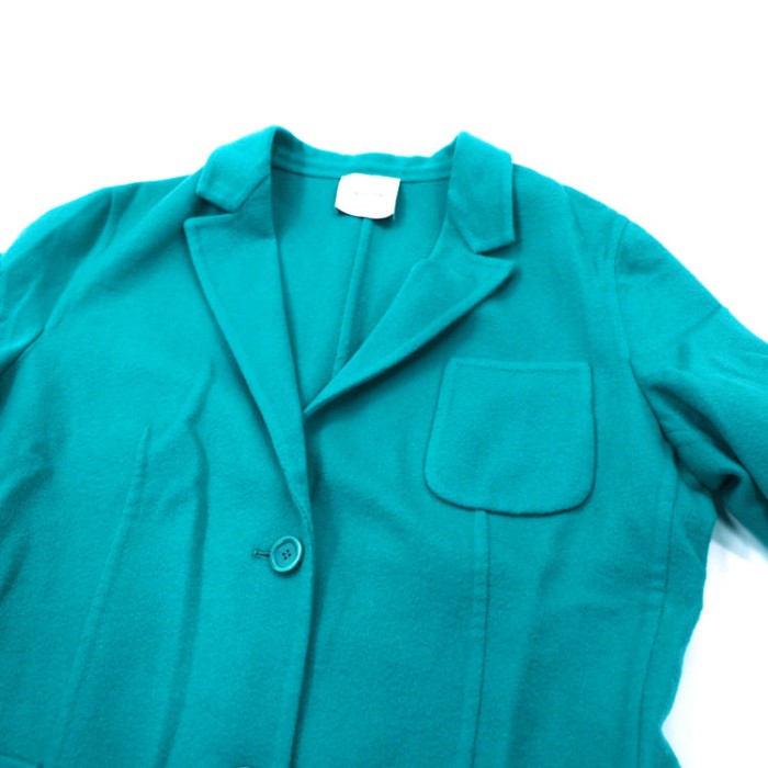 AGNONA テーラードジャケット 44 グリーン カシミヤ イタリア製 | Vintage.City 古着屋、古着コーデ情報を発信