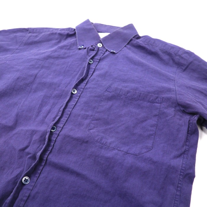 agnes b. homme ボタンダウンシャツ 2 ネイビー コットン | Vintage.City 古着屋、古着コーデ情報を発信