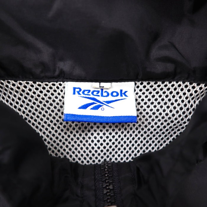 Reebok ナイロンジャケット L ブラック ロゴ刺繍 袖ロゴ 90年代 | Vintage.City 古着屋、古着コーデ情報を発信