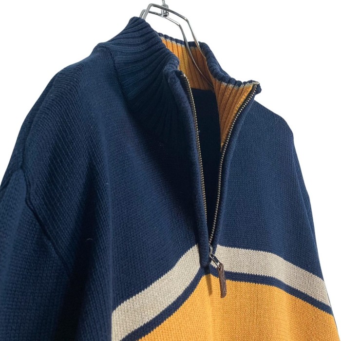 90-00s EddieBauer bi-color half zip sweater | Vintage.City 빈티지숍, 빈티지 코디 정보