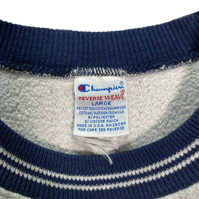 Champion early 90s rib line reverse weave Made in USA | Vintage.City 빈티지숍, 빈티지 코디 정보