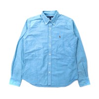 RALPH LAUREN SPORT ボタンダウンシャツ 11 ブルー コットン SLIM FIT スモールポニー刺繍 | Vintage.City 빈티지숍, 빈티지 코디 정보
