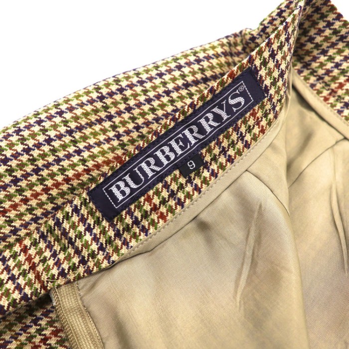 BURBERRYS チェックスカート 9 ベージュ 千鳥格子 ウール | Vintage.City 古着屋、古着コーデ情報を発信