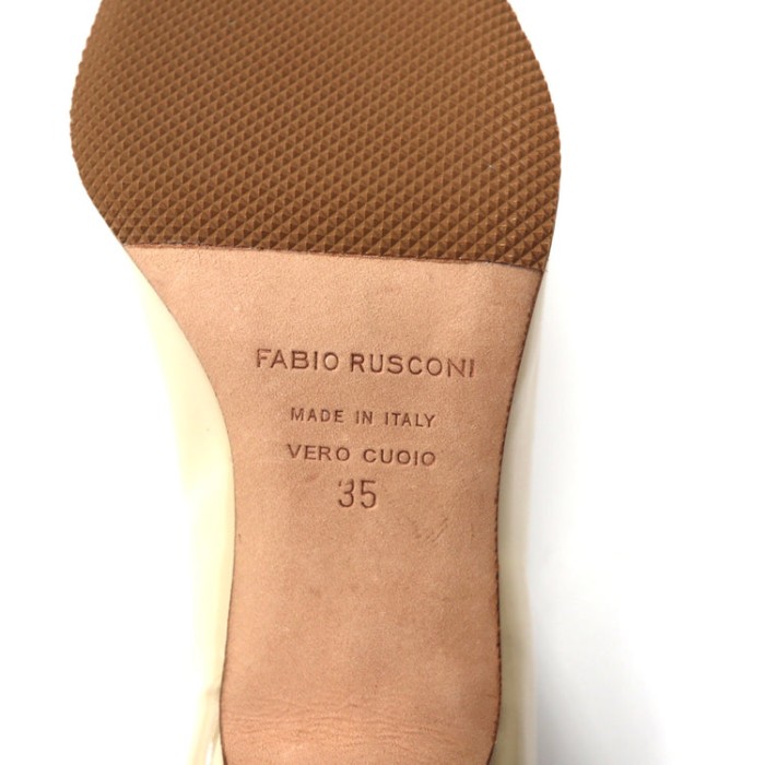 FABIO RUSCONI パンプス 22cm ベージュ エナメル イタリア製 | Vintage.City 古着屋、古着コーデ情報を発信