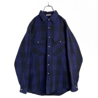 80-90s FIELDMASTER L/S cotton heavy nel shirt | Vintage.City ヴィンテージ 古着