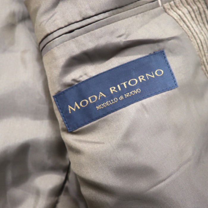 MODA RITORNO 2Bテーラードジャケット M ブラウン コーデュロイ | Vintage.City 古着屋、古着コーデ情報を発信