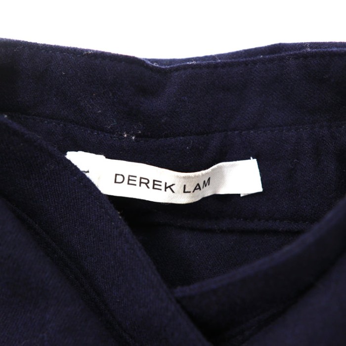 DEREK LAM ドッキングワンピース 0 ネイビー シルク ブルガリア製 | Vintage.City 古着屋、古着コーデ情報を発信