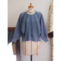 knit sweater アンゴラ混ニットセーター 水色M | Vintage.City ヴィンテージ 古着