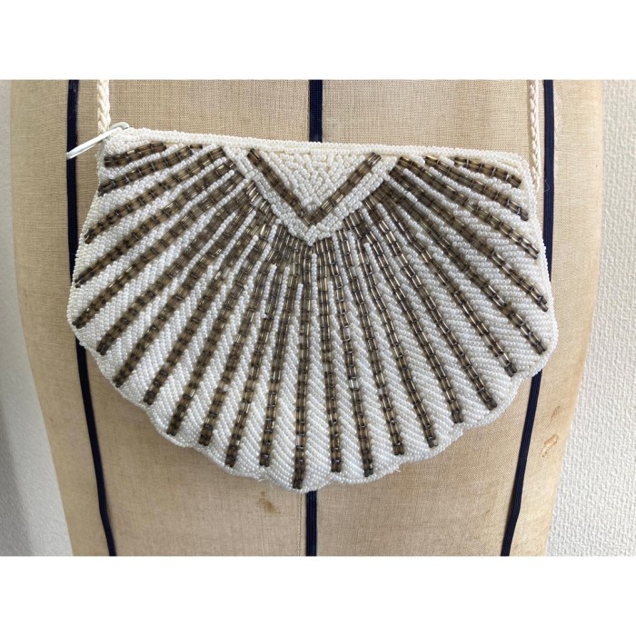 beads shoulder bag ショルダーバック　白ホワイト　ミニ　ビーズ | Vintage.City 빈티지숍, 빈티지 코디 정보