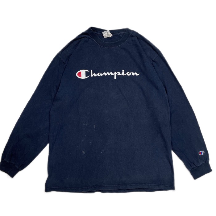 Lsize Champion big logo TEE チャンピオン ロゴ 長袖 24032207 | Vintage.City 빈티지숍, 빈티지 코디 정보