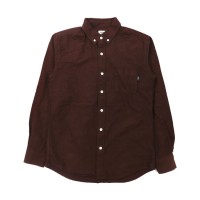 Mr. GENTLEMAN ボタンダウンシャツ S ブラウン コットン | Vintage.City 古着屋、古着コーデ情報を発信