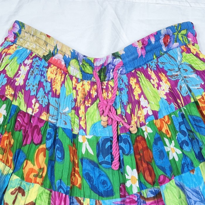 Msize flower maxi long skirt | Vintage.City 古着屋、古着コーデ情報を発信