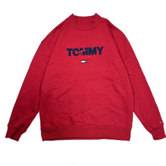 Lsize TOMMY Jeans embroidery sweat 2023111121 トミージーンズ 刺繍 スエット 長袖 | Vintage.City 古着屋、古着コーデ情報を発信