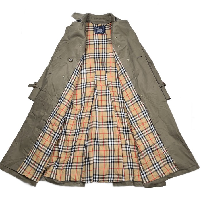 B-2 Burberry’s trench coat khaki バーバリー トレンチコート ロングコート 無地 | Vintage.City 빈티지숍, 빈티지 코디 정보