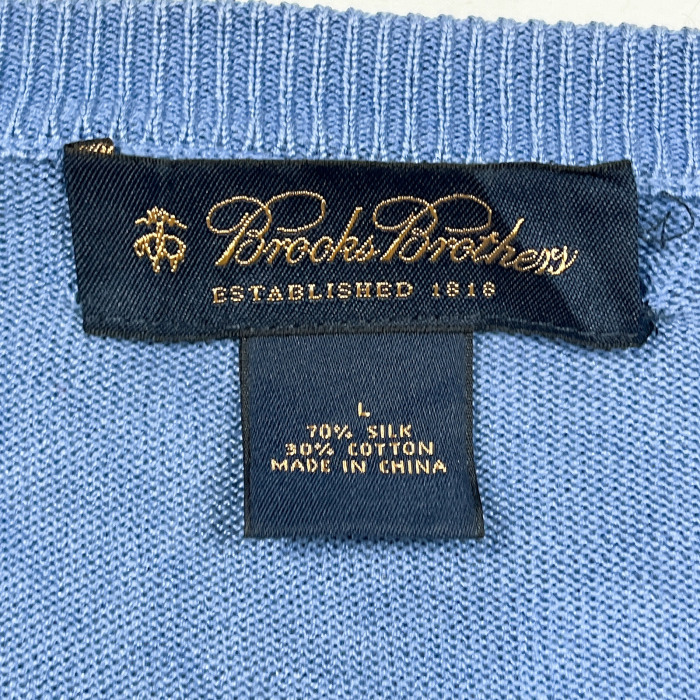 Lsize Brooks brothers silk cotton knit | Vintage.City 빈티지숍, 빈티지 코디 정보