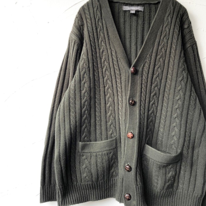 Cable knit cardigan | Vintage.City 古着屋、古着コーデ情報を発信