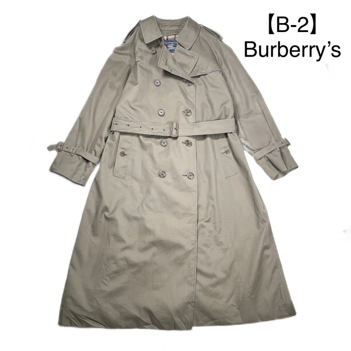 B-2 Burberry's trench coat khaki バーバリー トレンチコート ロング ...