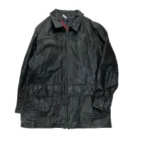 1990's Tommy Hilfiger / leather half coat #A647 | Vintage.City 古着屋、古着コーデ情報を発信