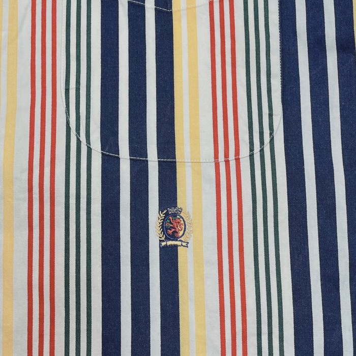 Lsize Tommy Hilfiger stripe shirt | Vintage.City 古着屋、古着コーデ情報を発信
