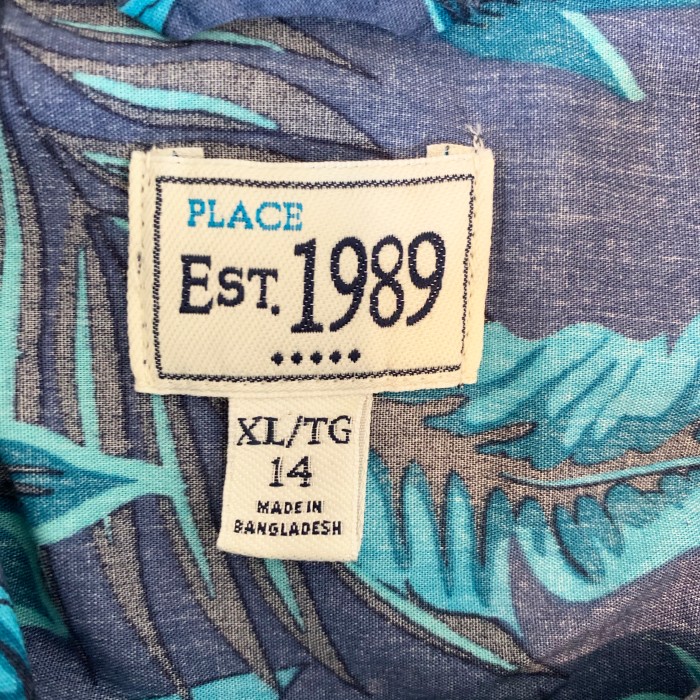【est.1989 PLACE 】アロハシャツ　kids XL　レディースXS | Vintage.City 빈티지숍, 빈티지 코디 정보
