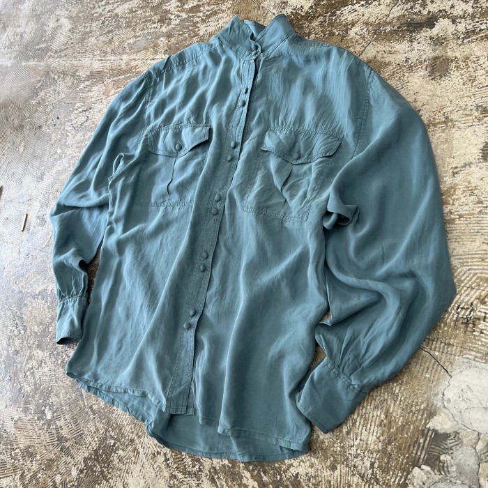 90‘s HECHT PESIGN silk blouse fcl-53 【23SS20】 | Vintage.City 빈티지숍, 빈티지 코디 정보