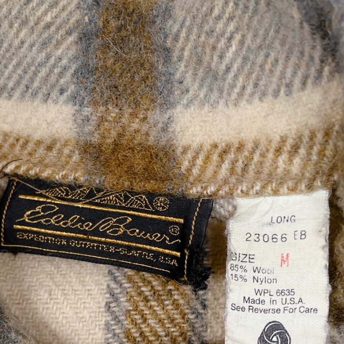 Msize Eddie bauer check wool shirt 23111736 エディーバウアー チェックシャツ ウール | Vintage.City 古着屋、古着コーデ情報を発信