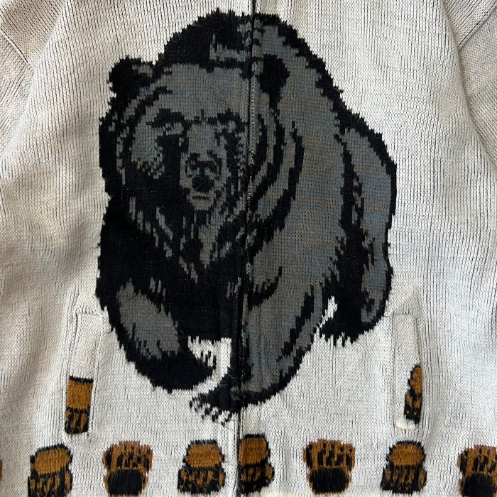 熊柄 ウールジャケット アルパカニットジャケット fc-416 | Vintage.City 古着屋、古着コーデ情報を発信
