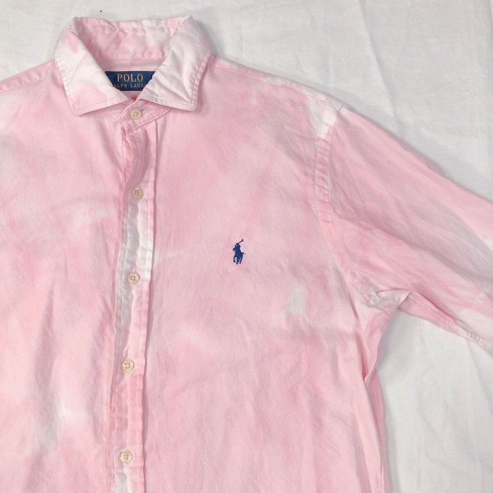 ②Ssize Polo Ralph Lauren tie-die shirt ポロラルフローレン シャツ リメイクシャツ 長袖シャツ | Vintage.City 빈티지숍, 빈티지 코디 정보