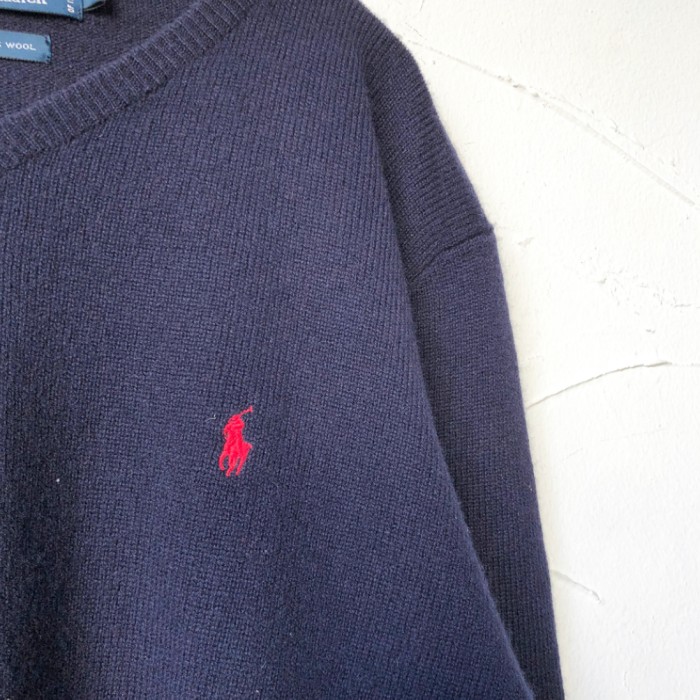 90s Polo by Ralph Lauren knit Vネック | Vintage.City 古着屋、古着コーデ情報を発信