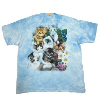 XXXLsize The Mountain Cats animal Tie dye マウンテン アニマル キャット Tシャツ　タイダイ | Vintage.City 古着屋、古着コーデ情報を発信