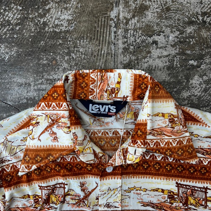 70’s Levi’s/リーバイス 総柄シャツ 70’sシャツ fc047 【23SS20】 | Vintage.City 빈티지숍, 빈티지 코디 정보