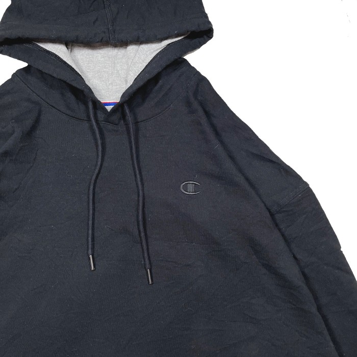3XLsize Champion onepoint hoodie 23111116 チャンピオン パーカー 刺繍 | Vintage.City 古着屋、古着コーデ情報を発信