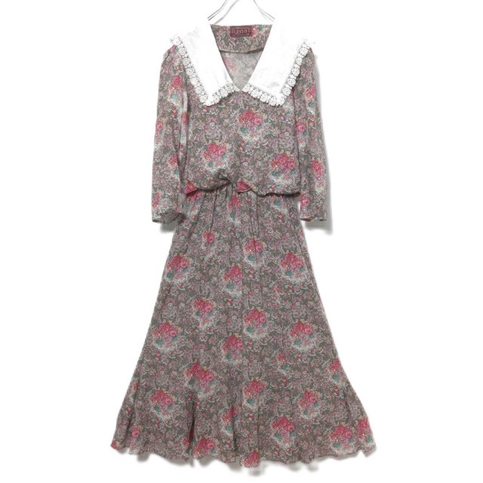 Freesize flower long One piece フラワー ワンピース 24032203 | Vintage.City Vintage Shops, Vintage Fashion Trends