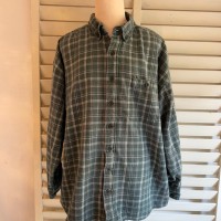 【USED】90s ライトフランネル チェックシャツ　グリーン | Vintage.City 古着屋、古着コーデ情報を発信