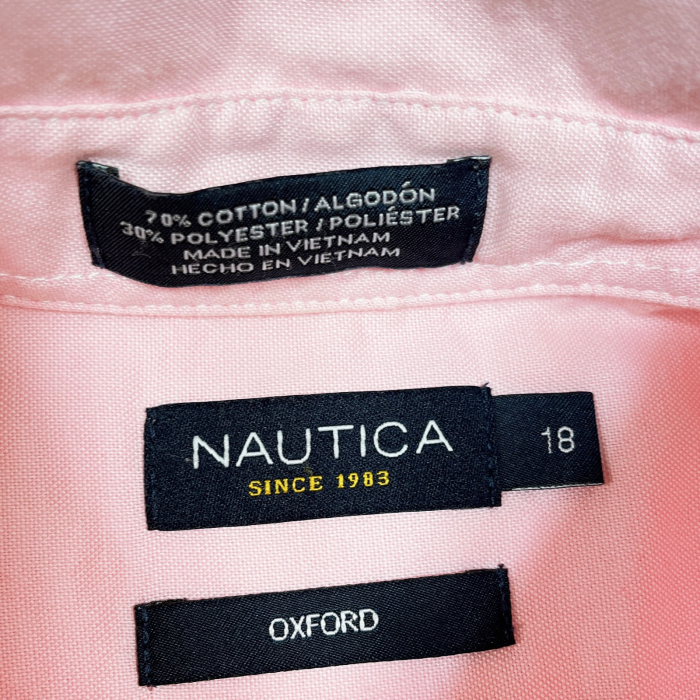 18size NAUTICA OXFORD shirt | Vintage.City 古着屋、古着コーデ情報を発信
