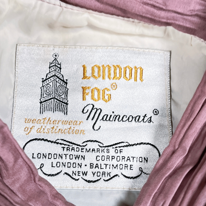L-2 16REG London Fog Ladies long coat ロンドンフォグ ロングコート ステンカラーコート | Vintage.City 빈티지숍, 빈티지 코디 정보
