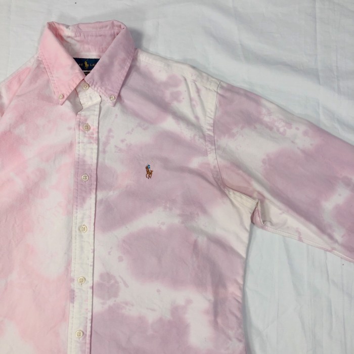 7 Msize Ralph Lauren tie dye shirt 長袖シャツ ラルフローレン リメイク | Vintage.City 빈티지숍, 빈티지 코디 정보