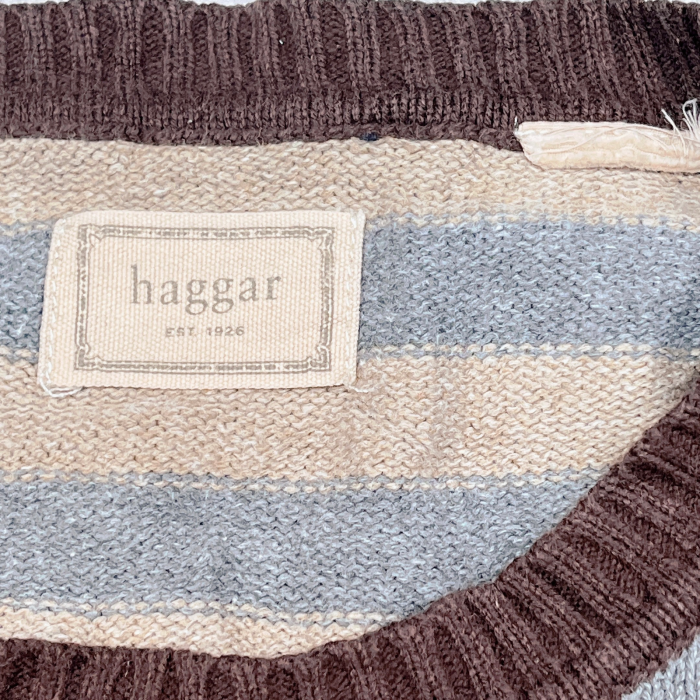 Free size border cotton knit 2023111122 コットンニット ニット 長袖 ボーダー | Vintage.City 古着屋、古着コーデ情報を発信